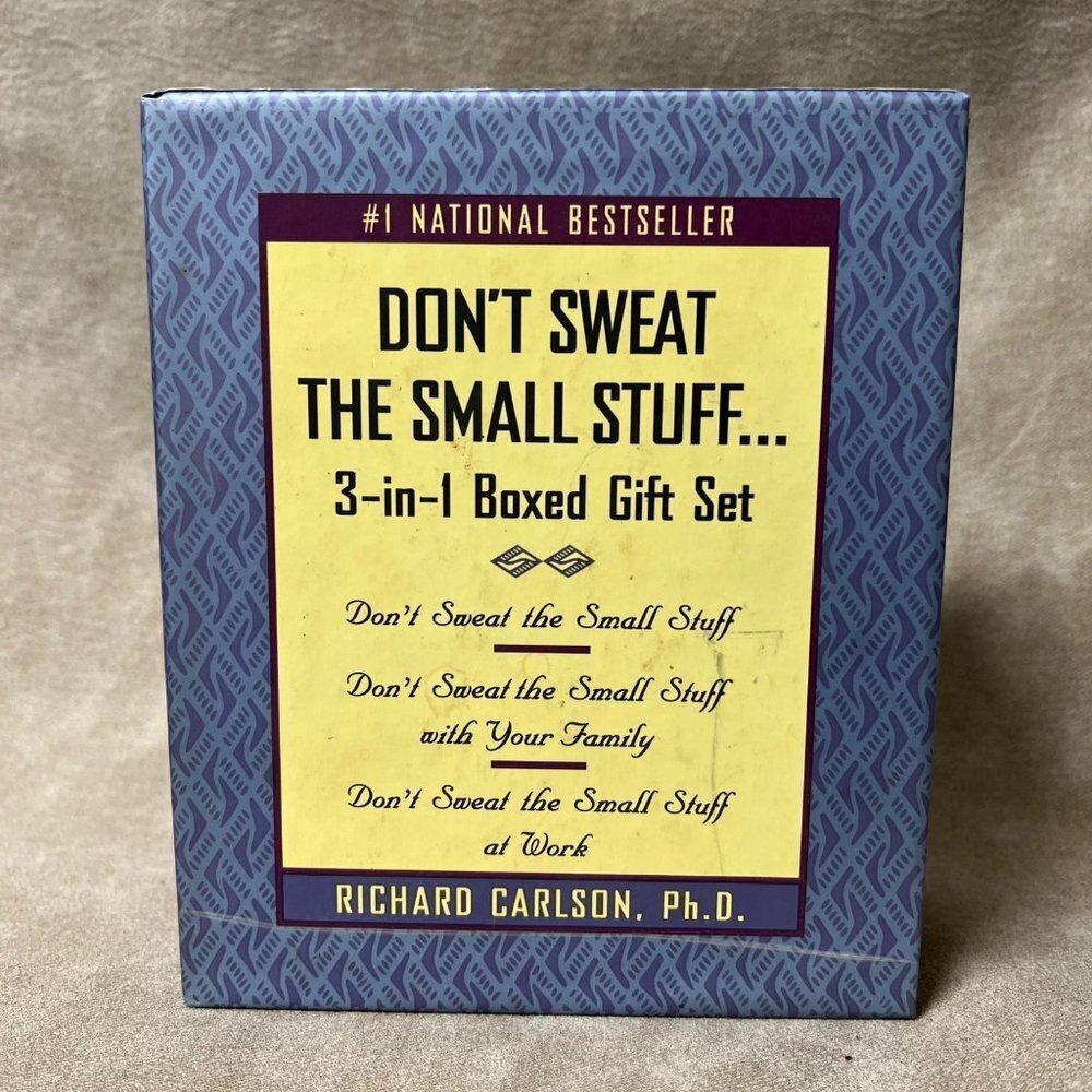 Don't Sweat the Small Stuff by Richard Carlson, Ph.D. 3in 1 Boxed Gift Set